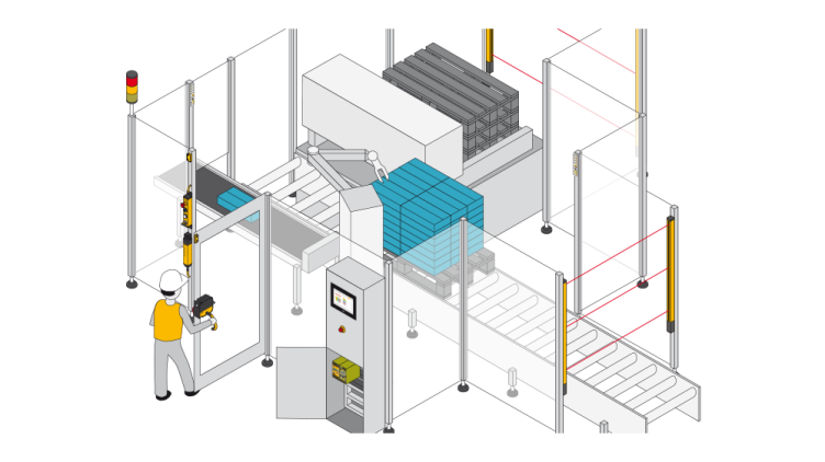 Graphic of an application with safeguard