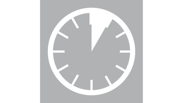Icon with clock symbol
