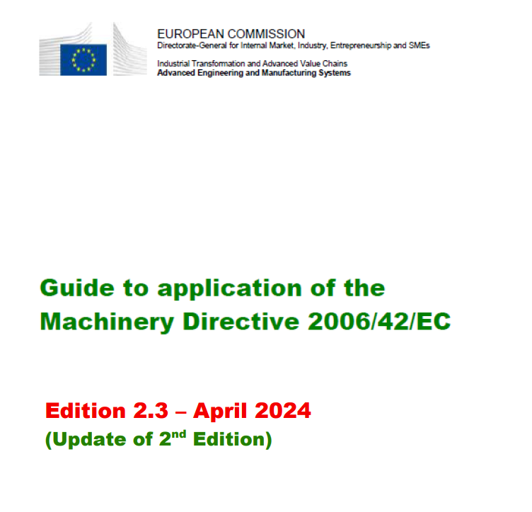 Guide to the application of the Machinery Directive 2006/42/EC