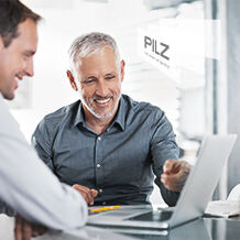 The Pilz Academy runs practical training courses, providing specialist knowledge in the fields of functional machinery safety, Industrial Security, and training in the correct application of Pilz products. (Photo: © iStock.com/shapecharge, © Pilz GmbH & Co. KG)