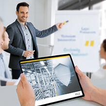 In the “Fundamentals of Industrial Security” training course, Pilz provides basic knowledge about Industrial Security on machinery. The agenda includes not just theory but also practical implementation. (Photo: © iStock.com/nd3000, © iStock.com/AndreyPopov, © iStock.com/gorodenkoff, © iStock.com/Nutjaree Yomjun, © Pilz GmbH & Co. KG)