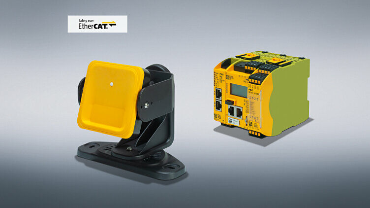 Pilz 的安全雷達系統 PSENradar 現在適用於新應用：感測器 PSEN rd1.2 sensor F-FOV 和 PSEN rd1.2 sensor F-FOV LR 可擴展配置視野的選項；全新 PSEN rd1.x SD I/O FSoE 分析單元可支援 FSoE 連接。（照片：© Pilz GmbH & Co. KG）