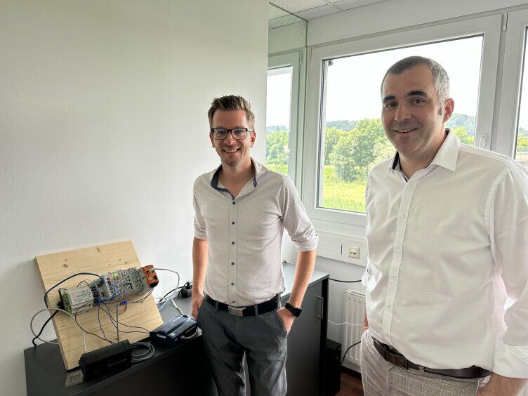 Roman Ruthofer (Founder Oqdo) und Jörg Peßl (Regional Sales Manager Austria South)