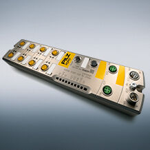 The remote I/O module PDP67 PN is an economical, fast and flexible solution for monitoring safety and non-safety-related sensors and actuators directly in the field. (Photo: © Pilz GmbH & Co. KG)