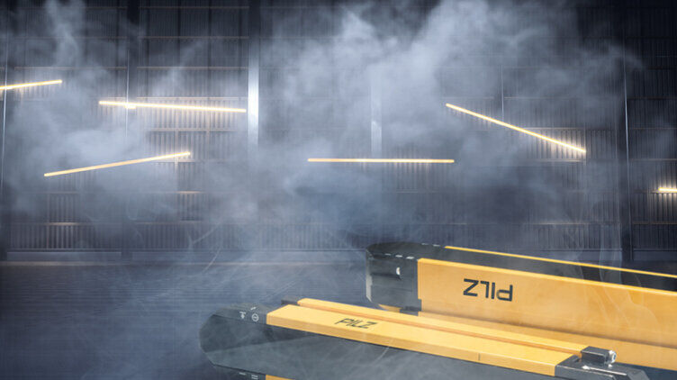 Light curtains in a foggy room