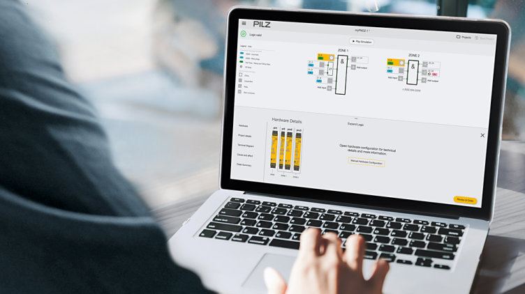 With the innovative safety relay myPNOZ, Pilz has set a milestone with regard to digitisation in industry: it enables Pilz to offer safe solutions, which are available to customers in accordance with “their” specific individual batch size 1 requirements. (Photo: Pilz GmbH & Co. KG/© iStock.com/Suradech14)