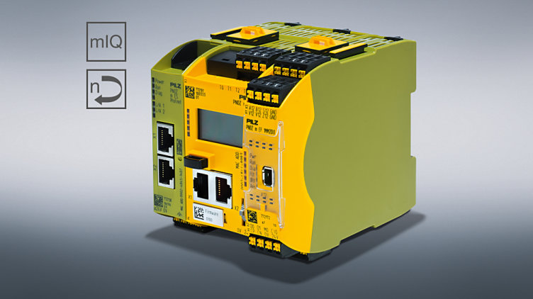 The new motion monitoring module PNOZ m EF 1MM2DO for the configurable small controller PNOZmulti 2 from Pilz uses the cascading and delayed shutdown functions to protect capital goods, machines and workers in the drive area. (Photo: Pilz GmbH & Co.KG)