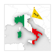 View Pilz Italy Location on Google maps.