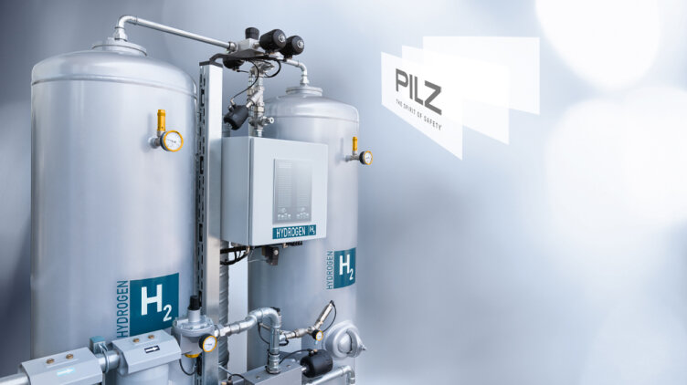 Industry-proven solutions from Pilz enable the safe monitoring and control of processes across the whole added value chain – when generating hydrogen via electrolysis, for example. (Photo: © iStock.com/Scharfsinn86, Pilz GmbH & Co. KG)