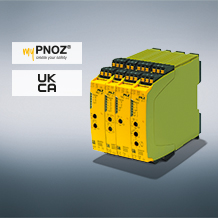 Pilz was the first company to receive the UKCA (United Kingdom Conformity Assessment) certificate from TÜV SÜD, for its modular safety relay myPNOZ. This certification confirms that the new type of modular, batch size 1 safety relay complies with the standards in the British market even after January 2023 and so is ready for use. (Photo © Pilz GmbH & Co. KG)